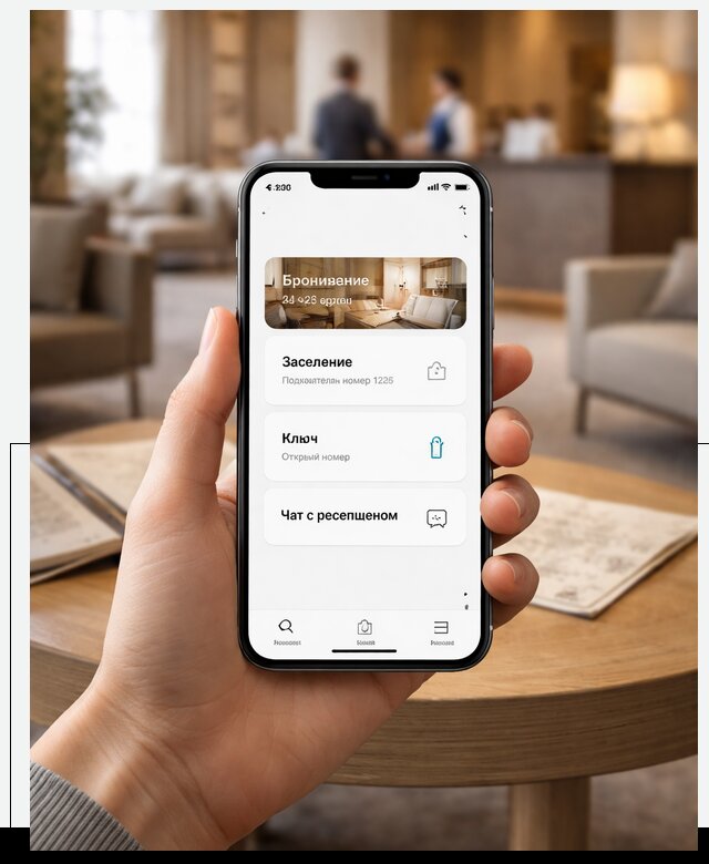 Мобильное приложение для гостей отеля в Великом Устюге, управление сервисом